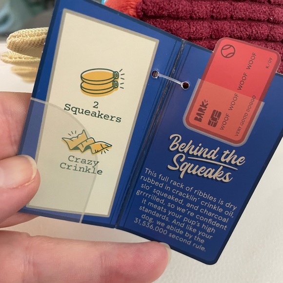 NWT Bark Pibble Dribble’s Double Bib Ribbles toy - Picture 4 of 8